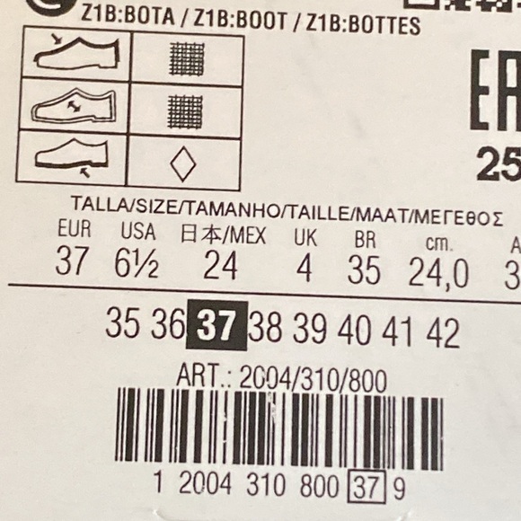 NWT. Zara Black Fabric Over the Knee Heeled Boots. Size 6,5. - Picture 11 of 11